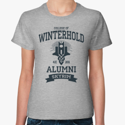 Женская футболка Skyrim College of Winterhold