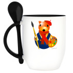 Кружка с ложкой