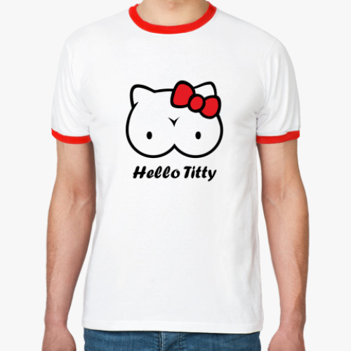 Футболка Ringer-T HELLO TITTY