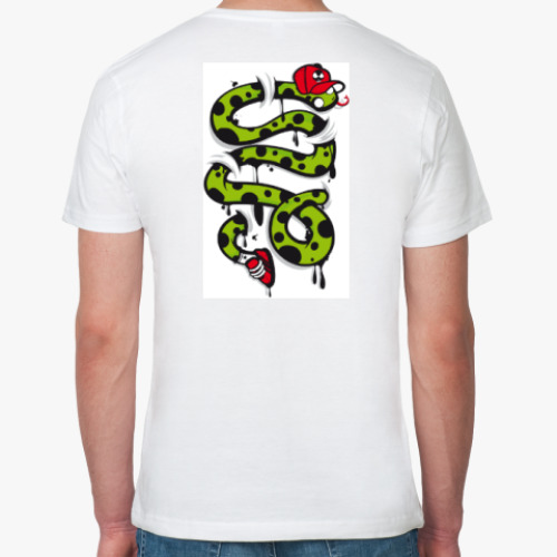 Футболка из органик-хлопка с принтом Snake