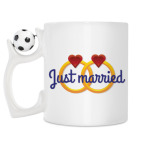 Кружка с футбольным мячиком