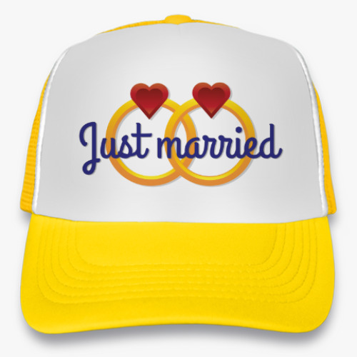 Кепка-тракер Just Married - Обручальные кольца