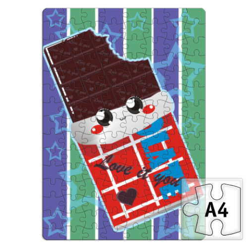 Пазл с принтом Шоколад