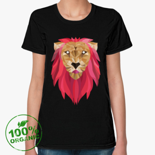 Женская футболка из органик-хлопка Лев / Lion