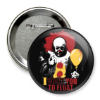 Значок 75 мм Clown It by Stephen King