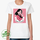 Женская футболка органик