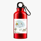 Металлическая бутылка 400 мл UV-DTF