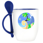 Тропический пейзаж в круге