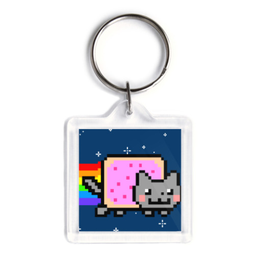 Брелок с принтом Брелок 3,9x3,9 см