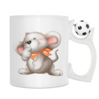 Кружка с футбольным мячиком