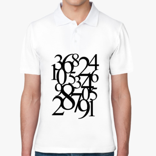 Рубашка поло с принтом NUMBER
