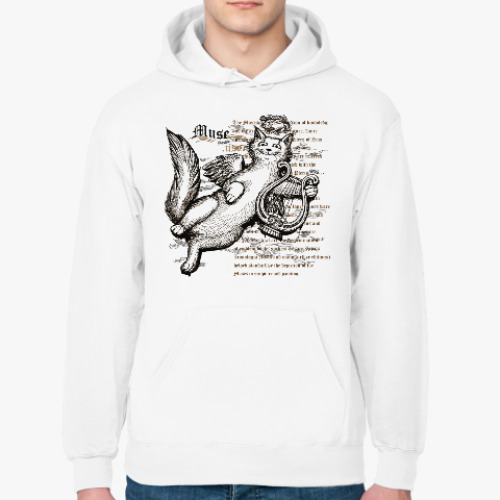 Толстовка худи с принтом Муза