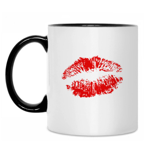 Кружка с принтом Помада