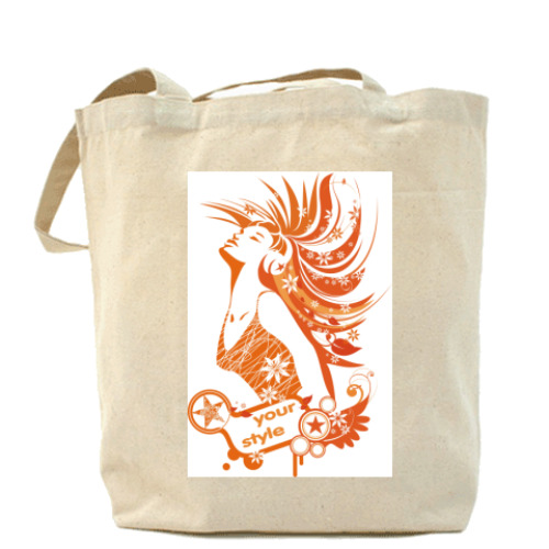 Сумка шоппер с принтом your style
