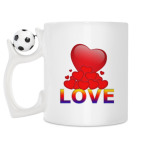 Кружка с футбольным мячиком