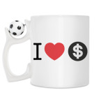 Кружка с футбольным мячиком