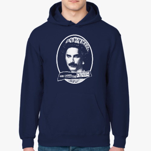 Толстовка худи с принтом God save the Queen