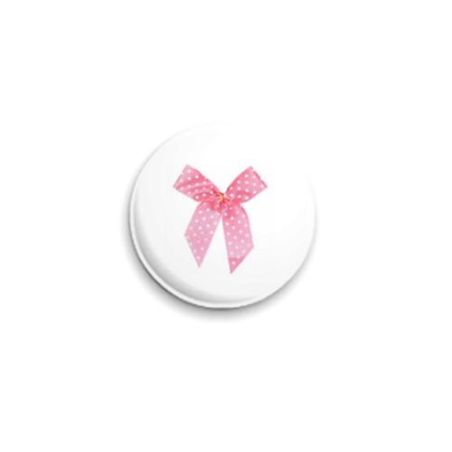 Значок 25мм  Бантик