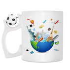 Кружка с футбольным мячиком