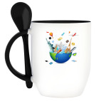 Кружка с ложкой