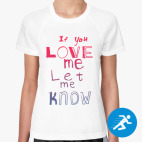 Женская спортивная футболка