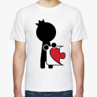 Классическая футболка Парная футболка для влюблённых