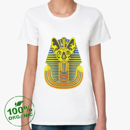 Женская футболка из органик-хлопка Кот фараон