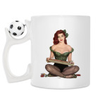 Кружка с футбольным мячиком
