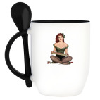 Кружка с ложкой