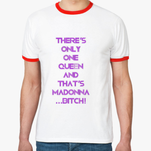 Футболка Ringer-T Madonna queen of music