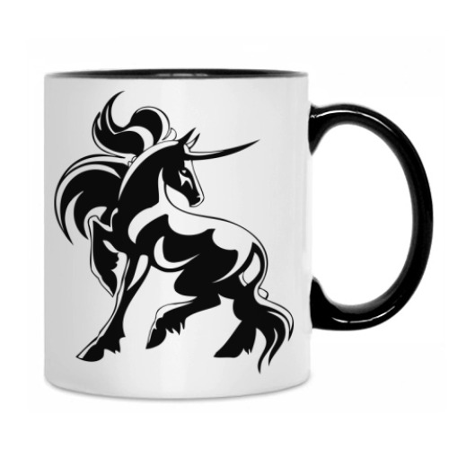 Кружка с принтом Единорог