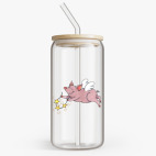 Банка с бамбуковой крышкой