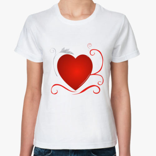 Классическая футболка 'сердце'