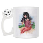 Кружка с футбольным мячиком