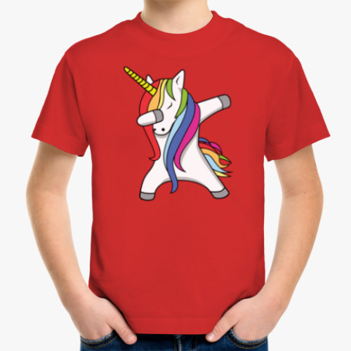 Детская футболка Единорог Дэб