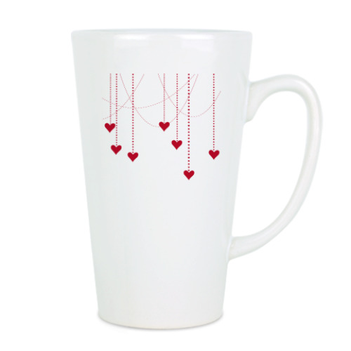 Чашка Латте День Святого Валентина