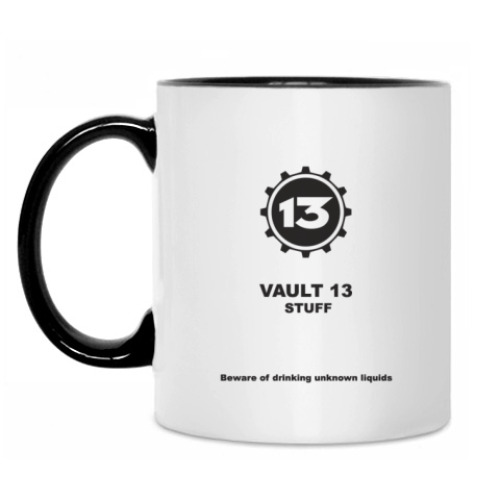 Кружка с принтом Fallout Vault 13