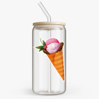 Банка с бамбуковой крышкой