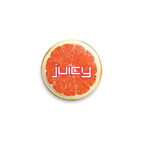 Значок 25мм с принтом Juicy
