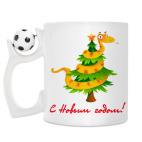 Кружка с футбольным мячиком