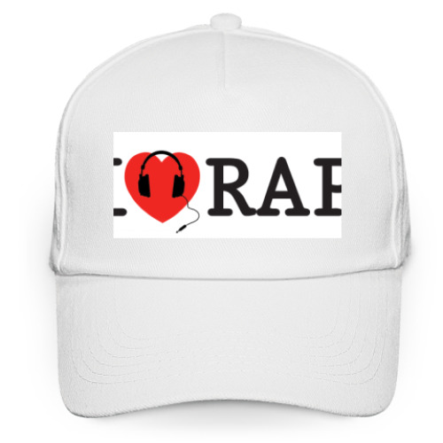 Кепка бейсболка с принтом  I Love Rap