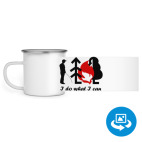 Кружка металлическая белая (круговая запечатка)