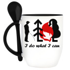 Кружка с ложкой