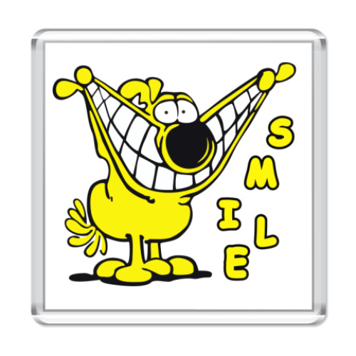 Магнит с принтом Smile!