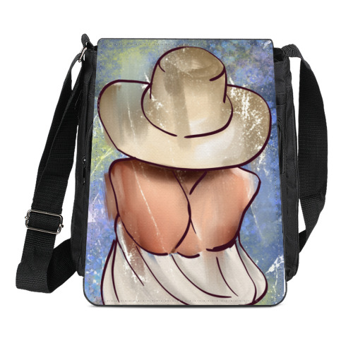 Сумка-планшет с принтом Пляж