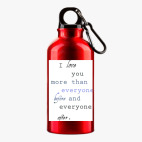 Металлическая бутылка 400 мл UV-DTF