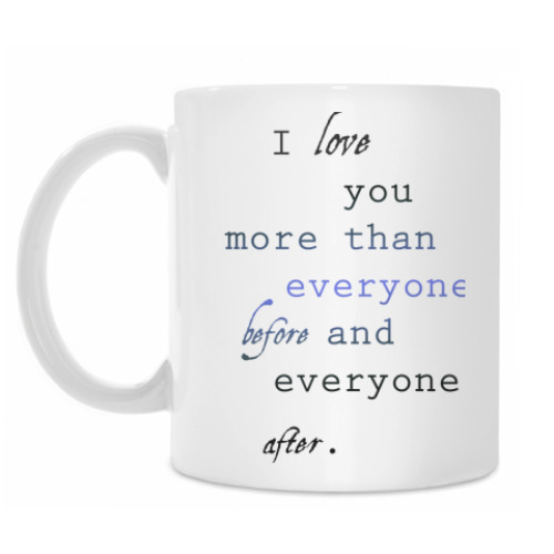 Кружка с принтом Больше, чем