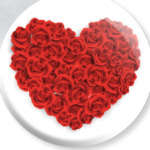 Сердце из роз
