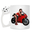 Кружка с футбольным мячиком