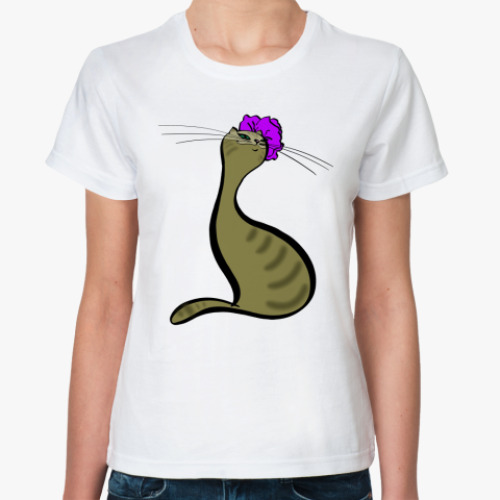 Классическая футболка Важная кошка